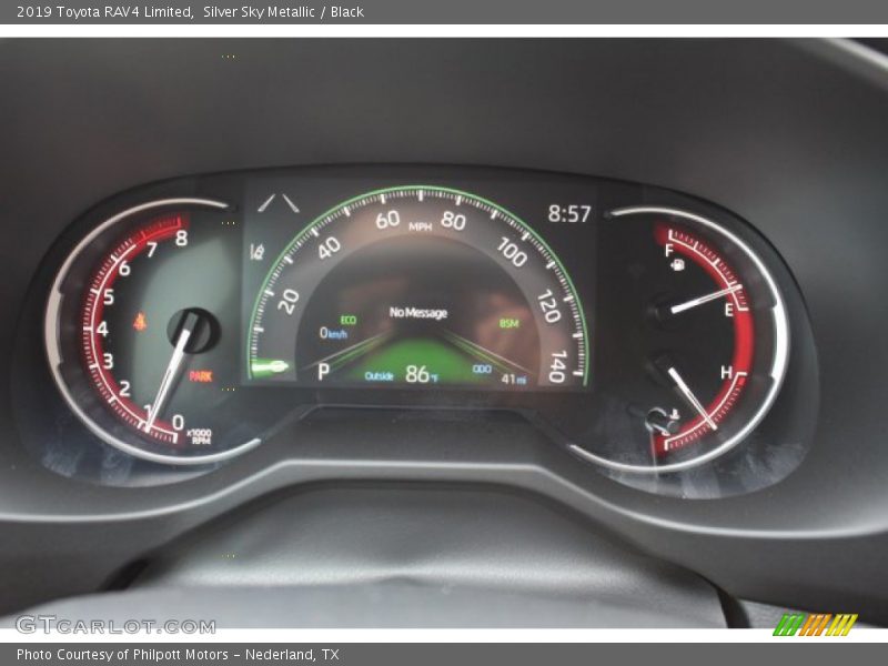 Silver Sky Metallic / Black 2019 Toyota RAV4 Limited