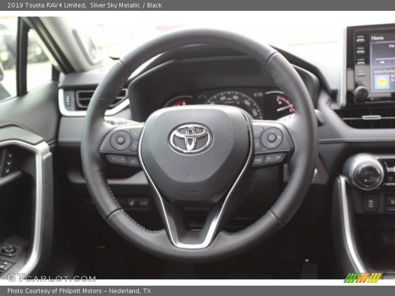 Silver Sky Metallic / Black 2019 Toyota RAV4 Limited