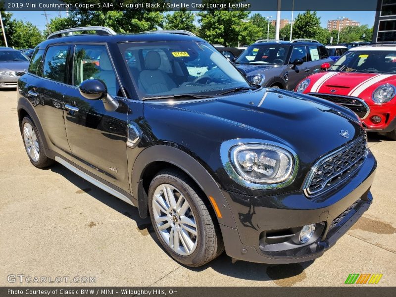 Midnight Black / Satellite Gray Lounge Leather 2019 Mini Countryman Cooper S All4