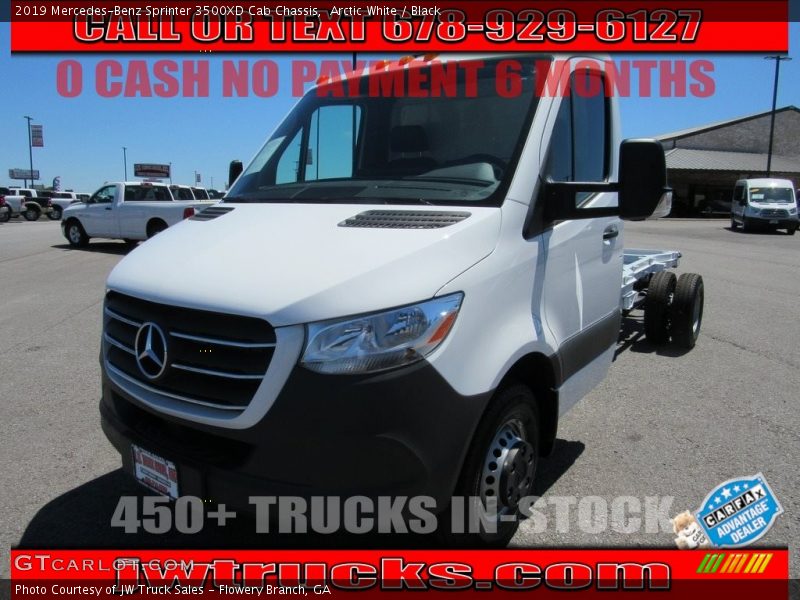 Arctic White / Black 2019 Mercedes-Benz Sprinter 3500XD Cab Chassis