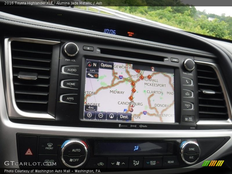 Alumina Jade Metallic / Ash 2016 Toyota Highlander XLE