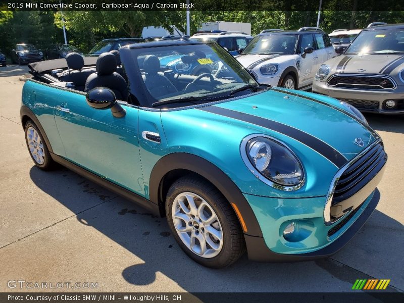 Caribbean Aqua / Carbon Black 2019 Mini Convertible Cooper