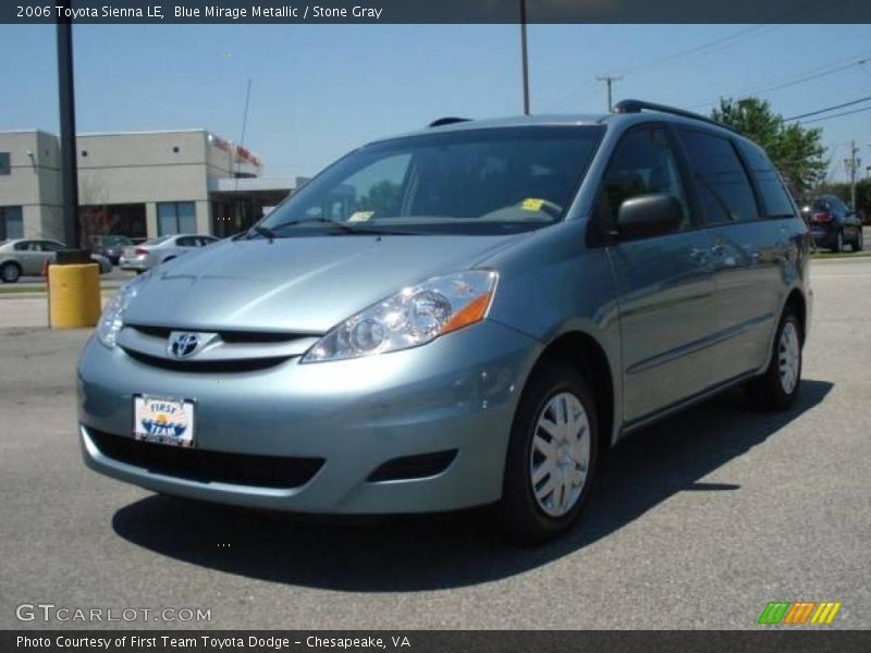 Blue Mirage Metallic / Stone Gray 2006 Toyota Sienna LE