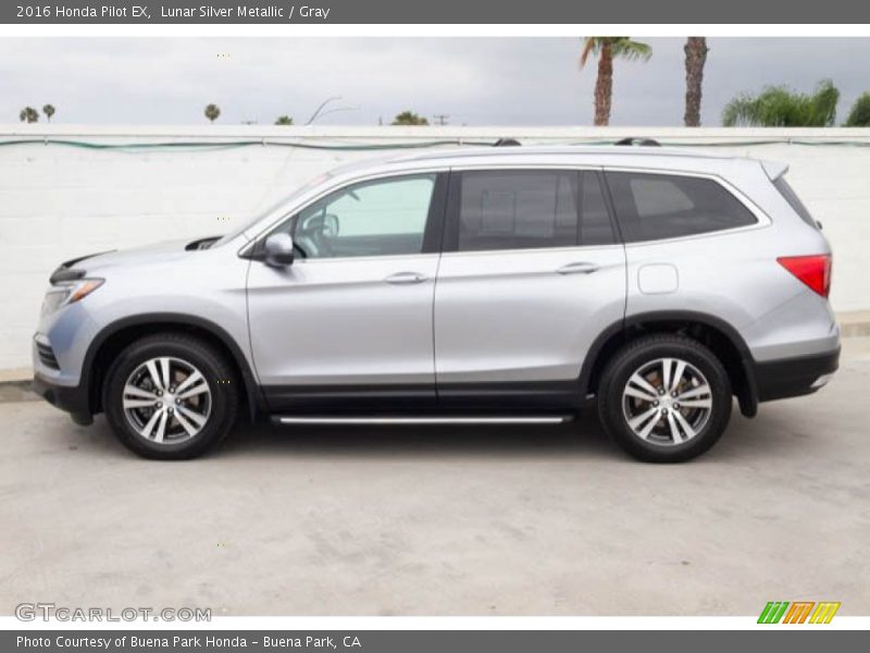 Lunar Silver Metallic / Gray 2016 Honda Pilot EX