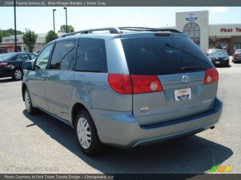 Blue Mirage Metallic / Stone Gray 2006 Toyota Sienna LE
