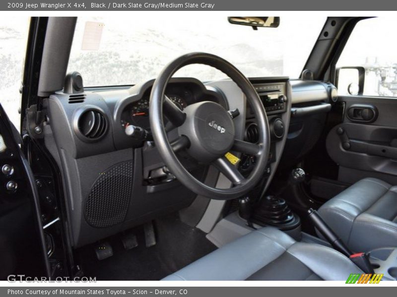 Black / Dark Slate Gray/Medium Slate Gray 2009 Jeep Wrangler X 4x4