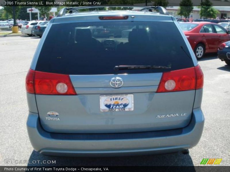 Blue Mirage Metallic / Stone Gray 2006 Toyota Sienna LE