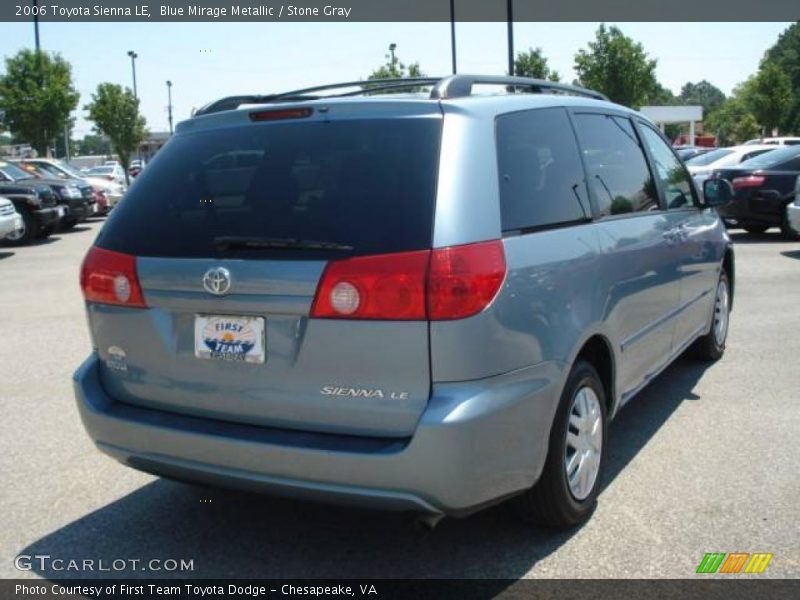 Blue Mirage Metallic / Stone Gray 2006 Toyota Sienna LE
