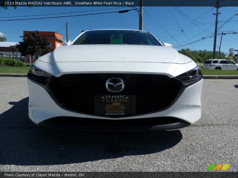 Snowflake White Pearl Mica / Black 2019 Mazda MAZDA3 Hatchback AWD