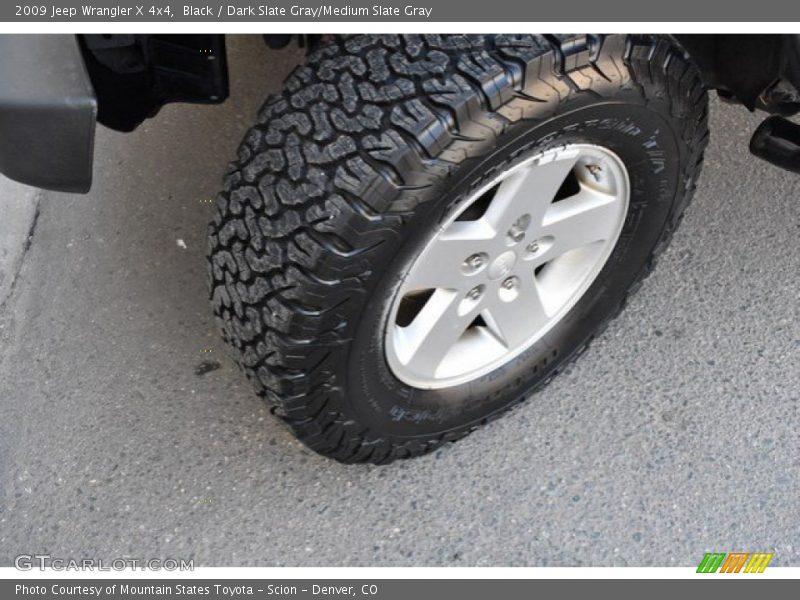 Black / Dark Slate Gray/Medium Slate Gray 2009 Jeep Wrangler X 4x4