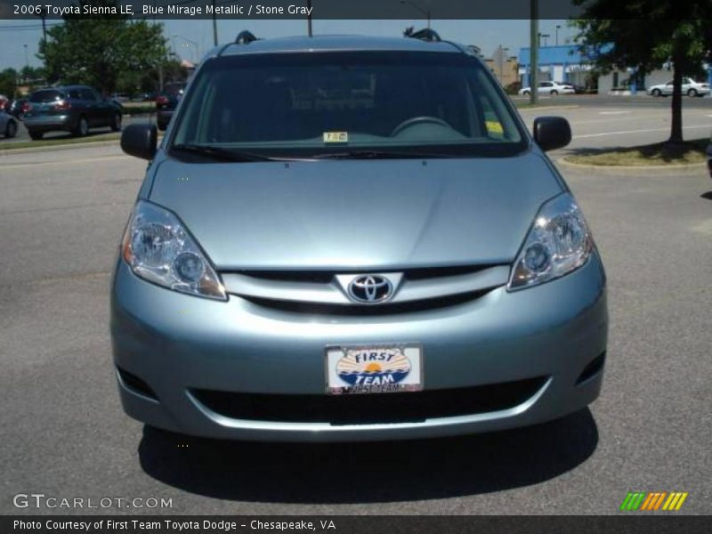 Blue Mirage Metallic / Stone Gray 2006 Toyota Sienna LE