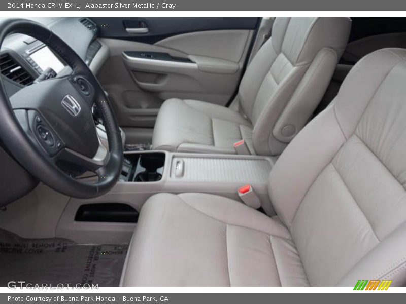 Alabaster Silver Metallic / Gray 2014 Honda CR-V EX-L