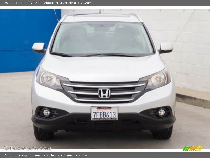 Alabaster Silver Metallic / Gray 2014 Honda CR-V EX-L