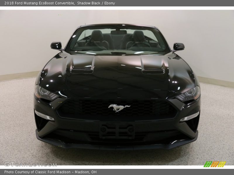 Shadow Black / Ebony 2018 Ford Mustang EcoBoost Convertible