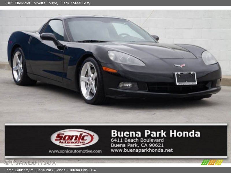 Black / Steel Grey 2005 Chevrolet Corvette Coupe
