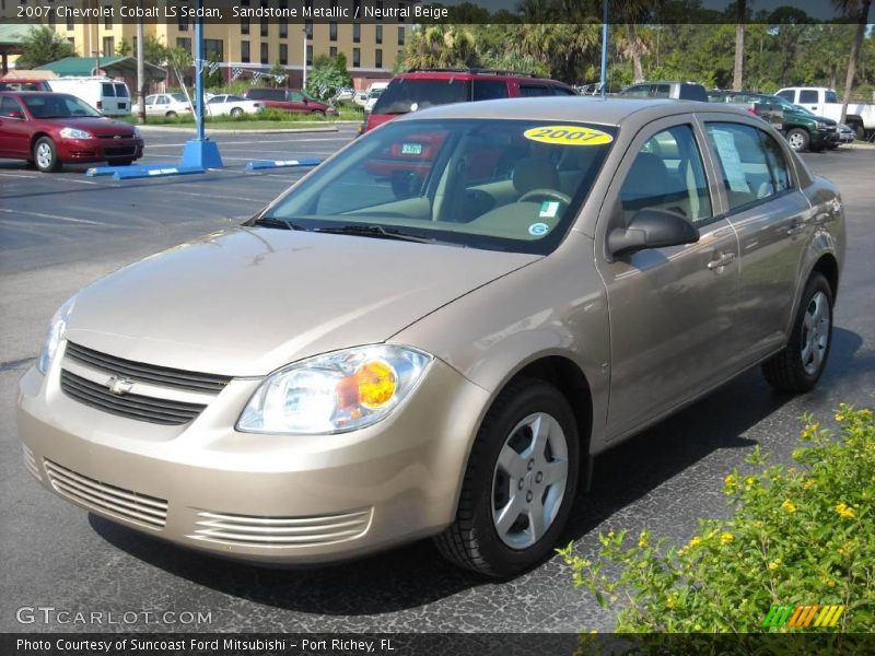 Sandstone Metallic / Neutral Beige 2007 Chevrolet Cobalt LS Sedan