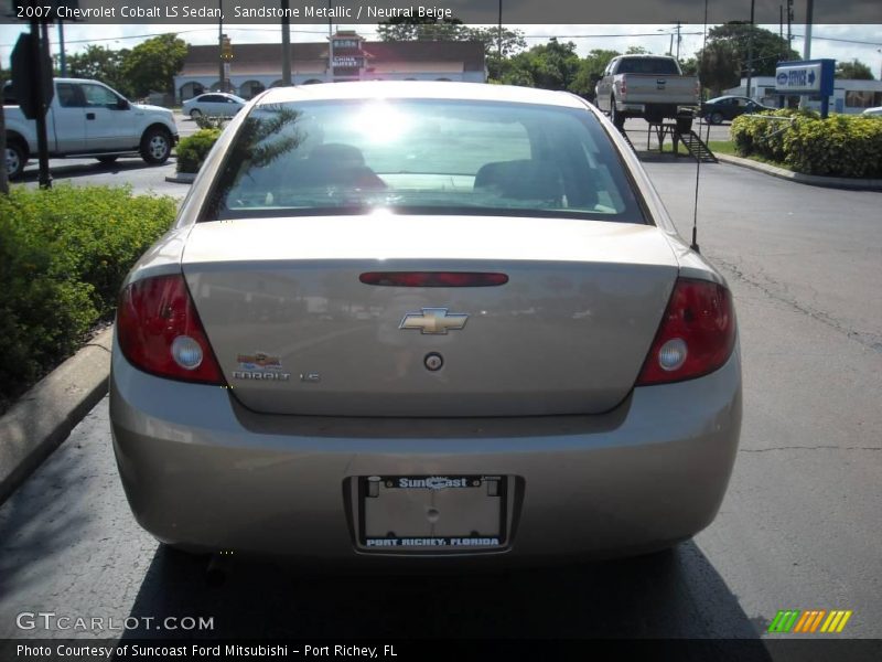 Sandstone Metallic / Neutral Beige 2007 Chevrolet Cobalt LS Sedan