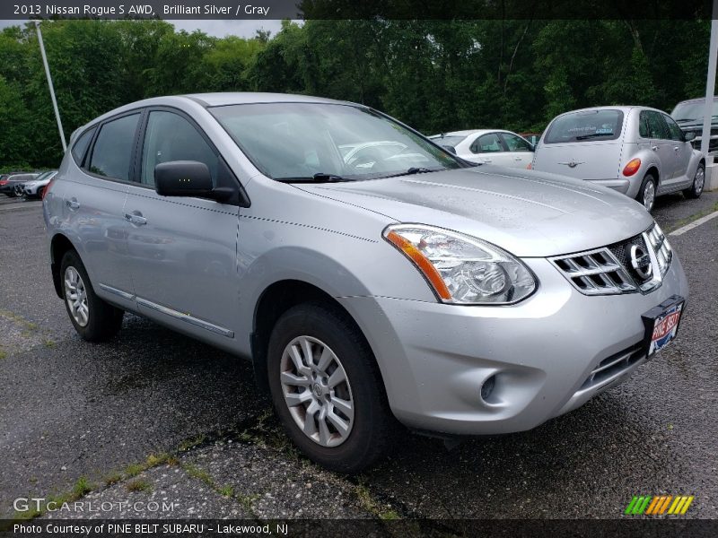 Brilliant Silver / Gray 2013 Nissan Rogue S AWD