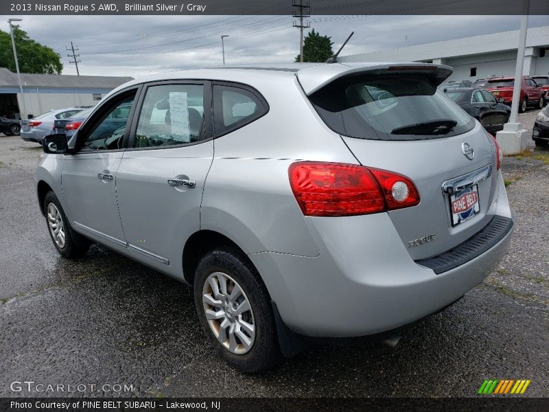 Brilliant Silver / Gray 2013 Nissan Rogue S AWD