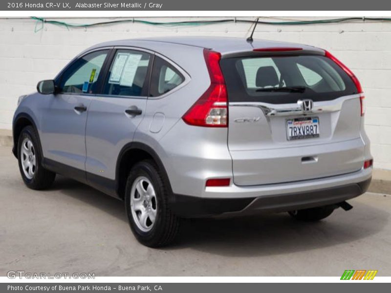 Alabaster Silver Metallic / Gray 2016 Honda CR-V LX