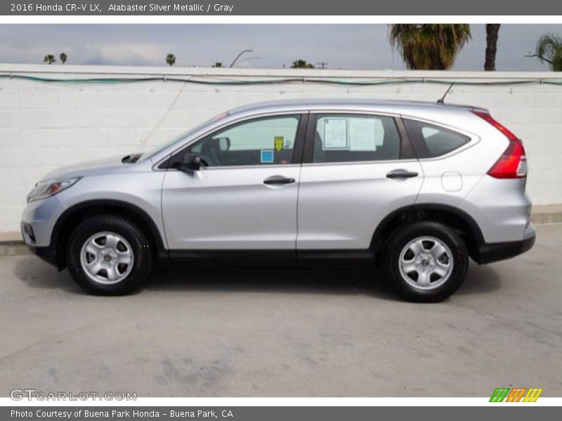Alabaster Silver Metallic / Gray 2016 Honda CR-V LX