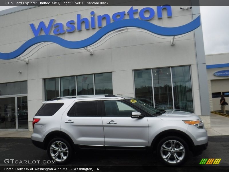 Ingot Silver / Charcoal Black 2015 Ford Explorer Limited 4WD