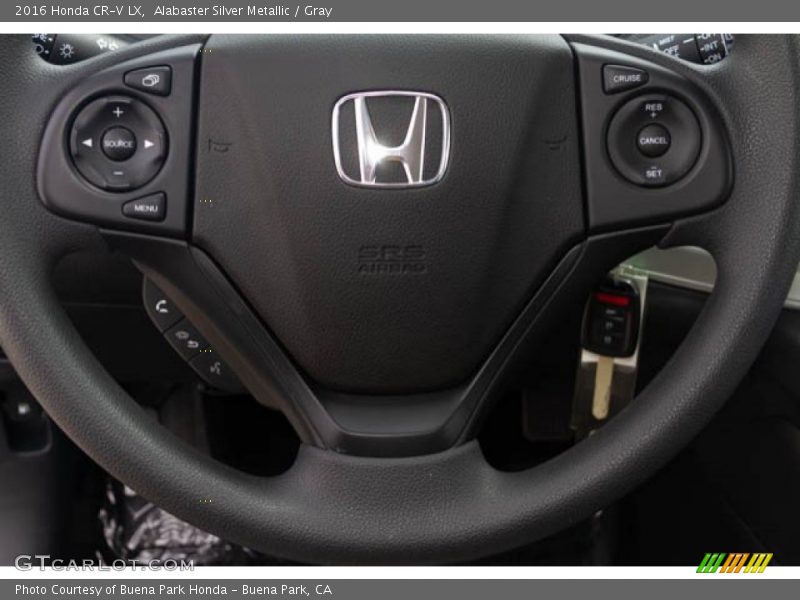 Alabaster Silver Metallic / Gray 2016 Honda CR-V LX