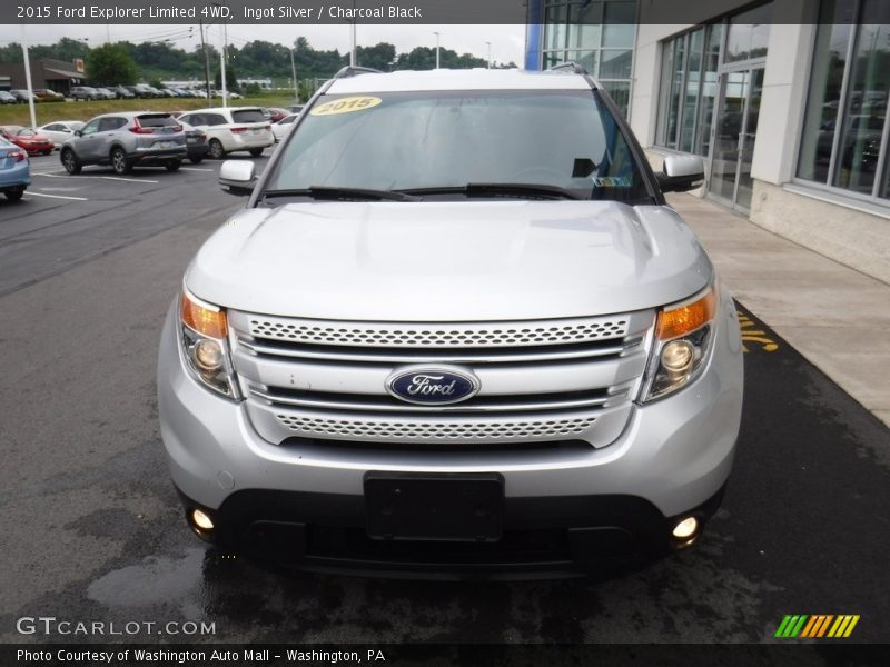 Ingot Silver / Charcoal Black 2015 Ford Explorer Limited 4WD
