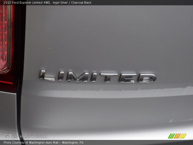 Ingot Silver / Charcoal Black 2015 Ford Explorer Limited 4WD