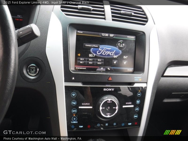 Ingot Silver / Charcoal Black 2015 Ford Explorer Limited 4WD