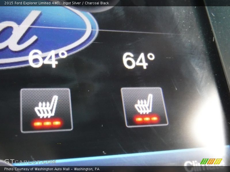 Ingot Silver / Charcoal Black 2015 Ford Explorer Limited 4WD