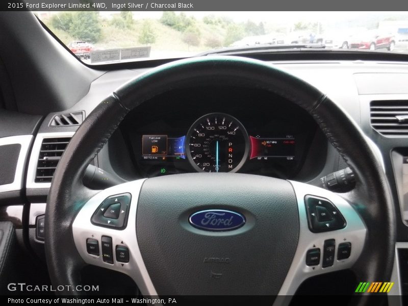 Ingot Silver / Charcoal Black 2015 Ford Explorer Limited 4WD