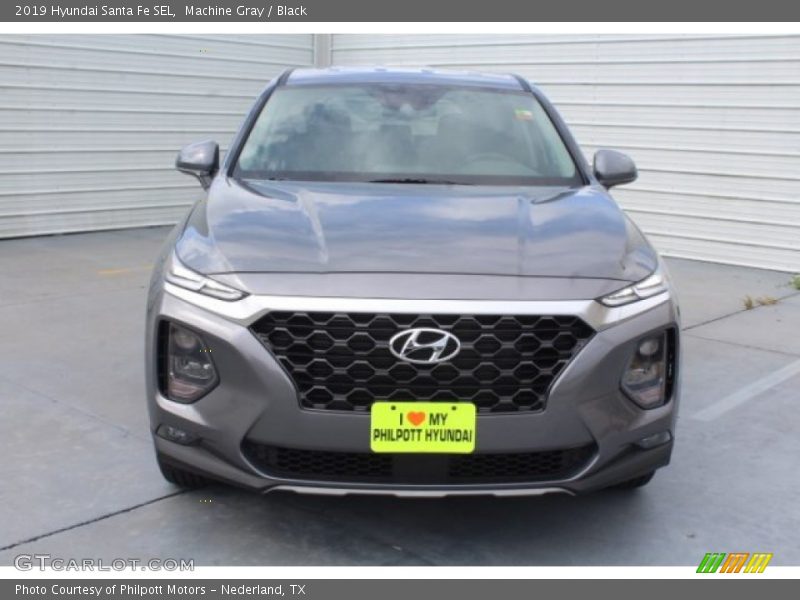 Machine Gray / Black 2019 Hyundai Santa Fe SEL