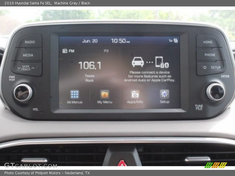 Machine Gray / Black 2019 Hyundai Santa Fe SEL