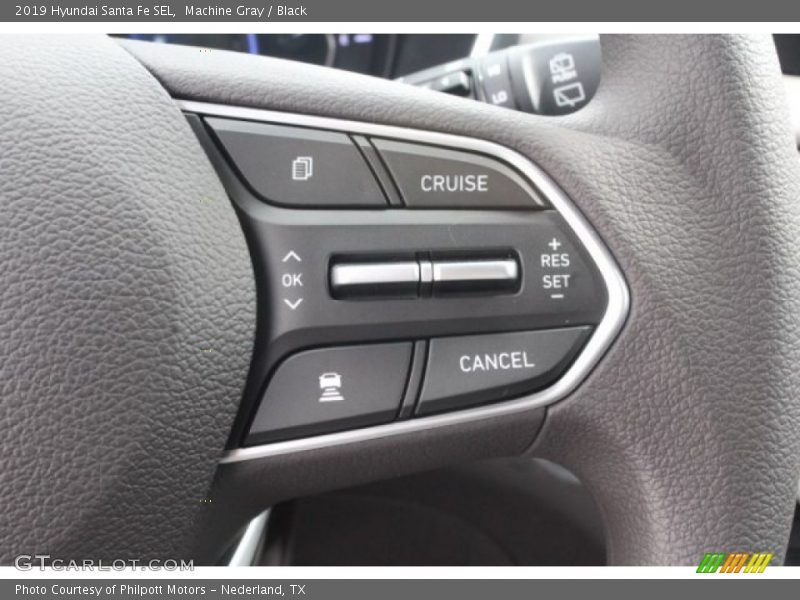 Machine Gray / Black 2019 Hyundai Santa Fe SEL