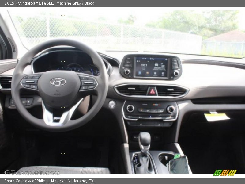 Machine Gray / Black 2019 Hyundai Santa Fe SEL