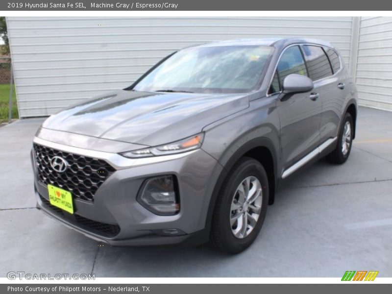 Machine Gray / Espresso/Gray 2019 Hyundai Santa Fe SEL