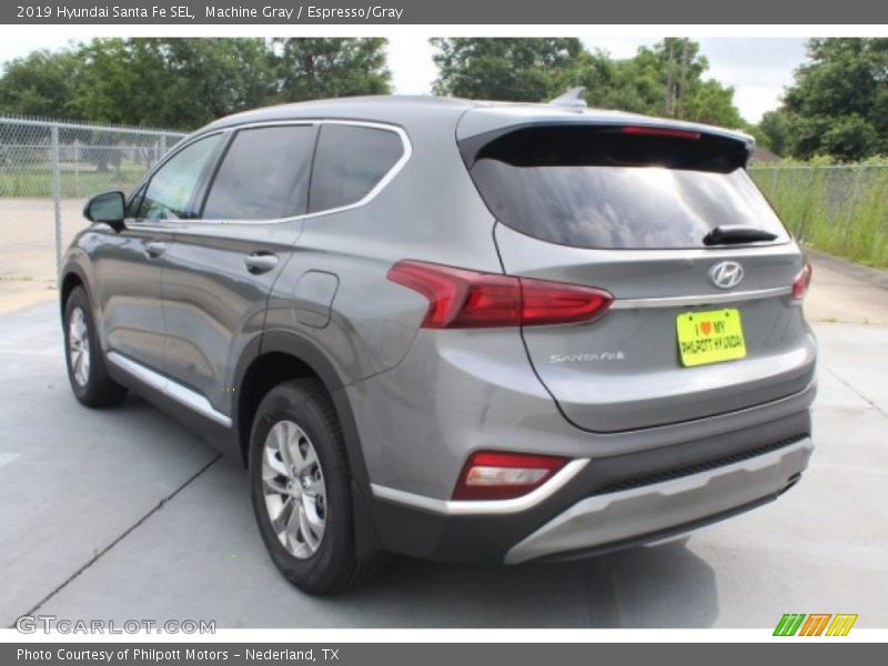 Machine Gray / Espresso/Gray 2019 Hyundai Santa Fe SEL