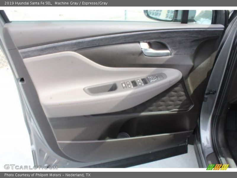 Machine Gray / Espresso/Gray 2019 Hyundai Santa Fe SEL