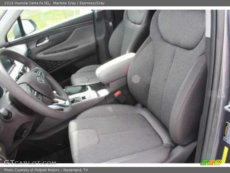 Machine Gray / Espresso/Gray 2019 Hyundai Santa Fe SEL