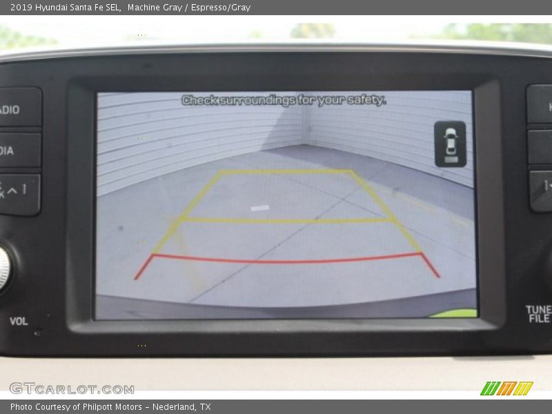 Machine Gray / Espresso/Gray 2019 Hyundai Santa Fe SEL