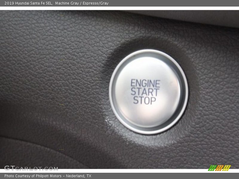Machine Gray / Espresso/Gray 2019 Hyundai Santa Fe SEL