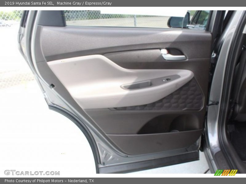 Machine Gray / Espresso/Gray 2019 Hyundai Santa Fe SEL