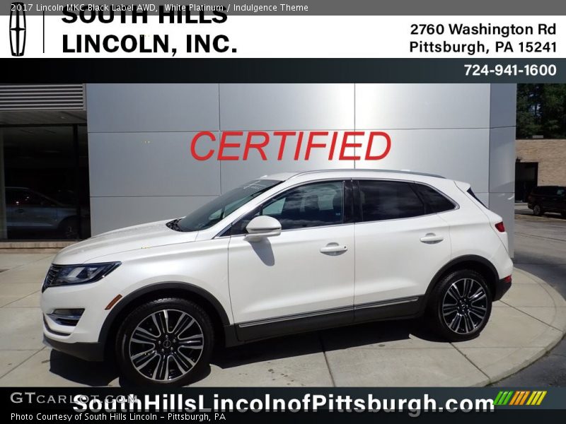 White Platinum / Indulgence Theme 2017 Lincoln MKC Black Label AWD