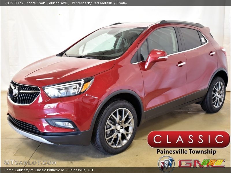 Winterberry Red Metallic / Ebony 2019 Buick Encore Sport Touring AWD