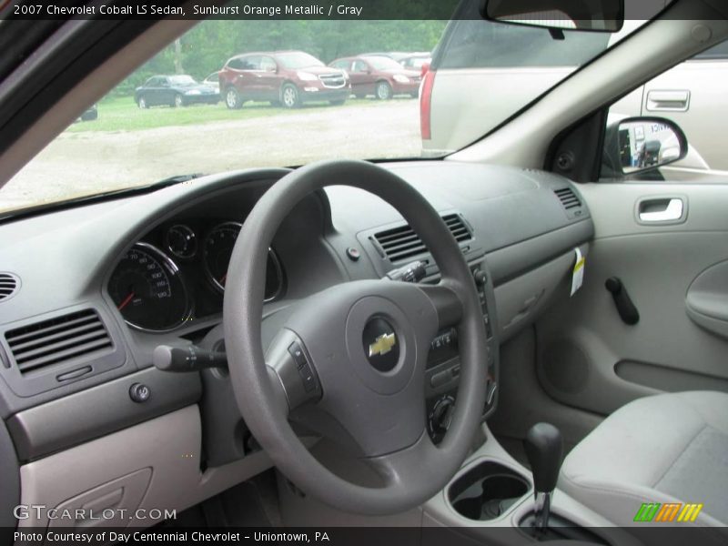Sunburst Orange Metallic / Gray 2007 Chevrolet Cobalt LS Sedan