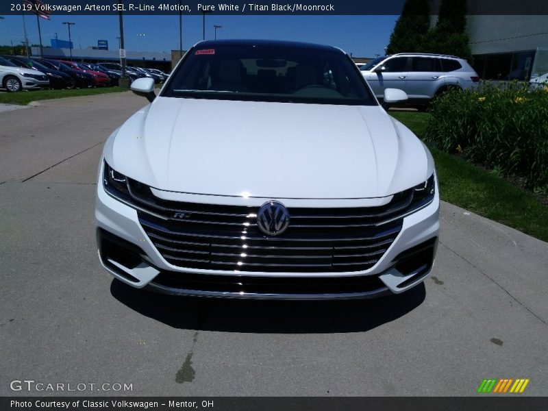 Pure White / Titan Black/Moonrock 2019 Volkswagen Arteon SEL R-Line 4Motion