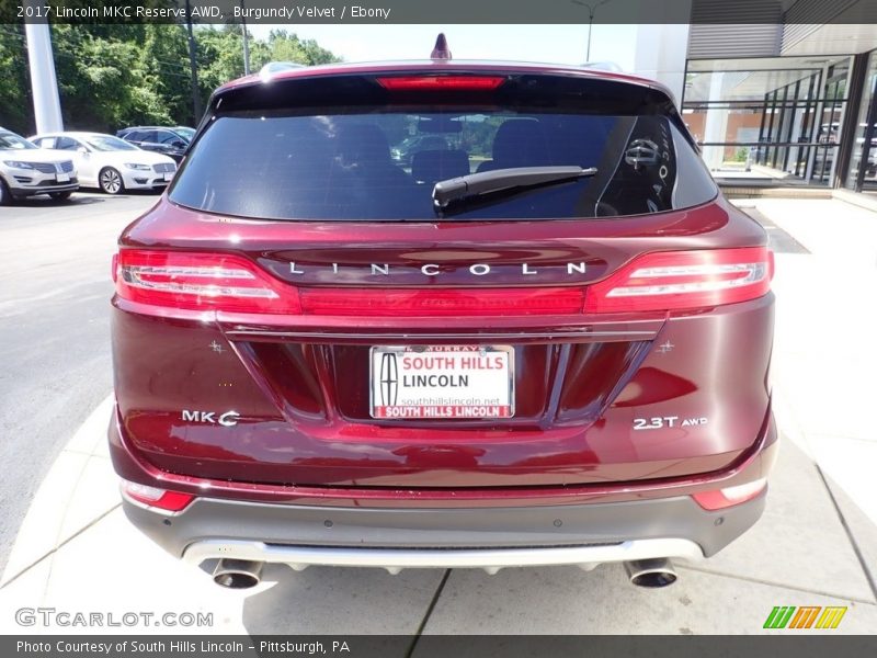 Burgundy Velvet / Ebony 2017 Lincoln MKC Reserve AWD