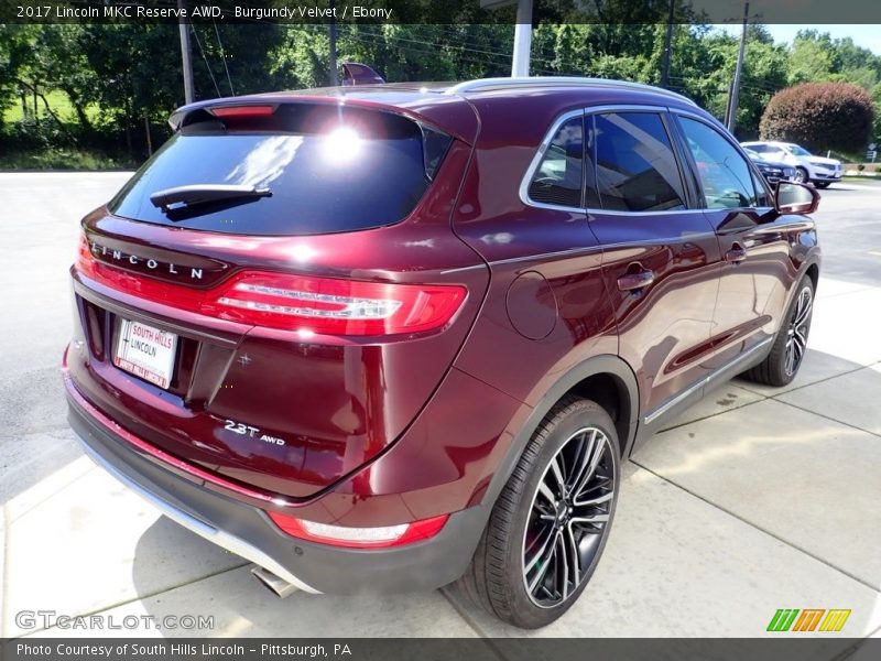 Burgundy Velvet / Ebony 2017 Lincoln MKC Reserve AWD