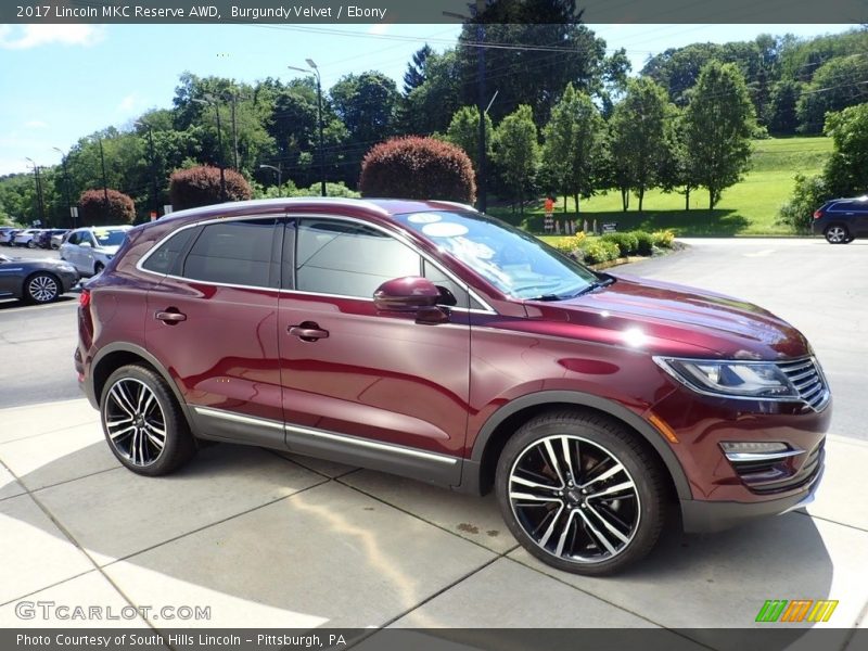 Burgundy Velvet / Ebony 2017 Lincoln MKC Reserve AWD